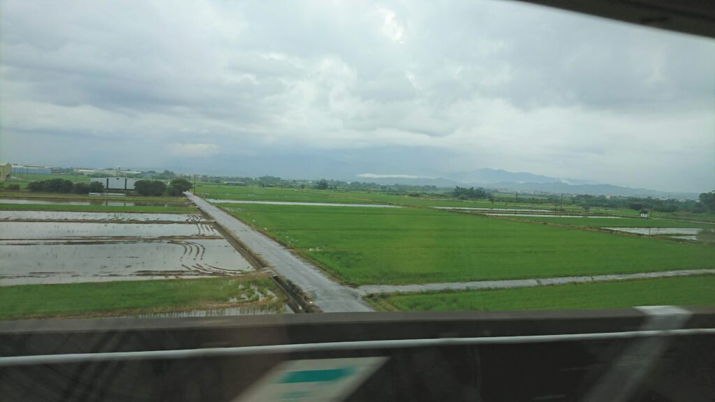 新幹線から見える風景